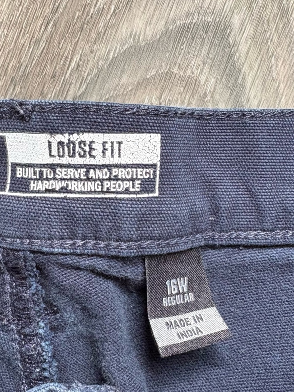 Carhartt Women's Navy Straight-Leg Work Pants - Picture 4 of 6